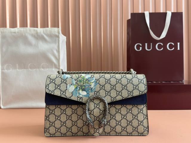 原厂皮配配置专柜全套包装 Gucc1 酒神包 Dionysus 网红明星的最爱 美不胜收的Gucc1 酒神包 足以让你大醉一场～型号：400249 尺寸：28*