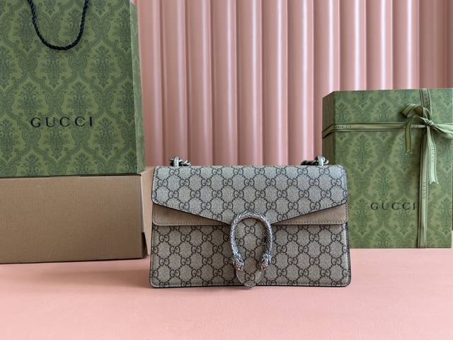 原厂皮配专柜全套包装 Gucc1 酒神包 Dionysus 网红明星的最爱 美不胜收的Gucc1 酒神包 足以让你大醉一场～型号：400249 尺寸：28*18