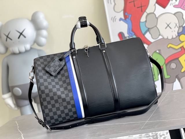 调价 ￥海外原单，Supreme Keepall旅行袋45Cm M56660 超火爆 让你们久等的Louis Vuitton~Supreme 旅行袋 一线国际大