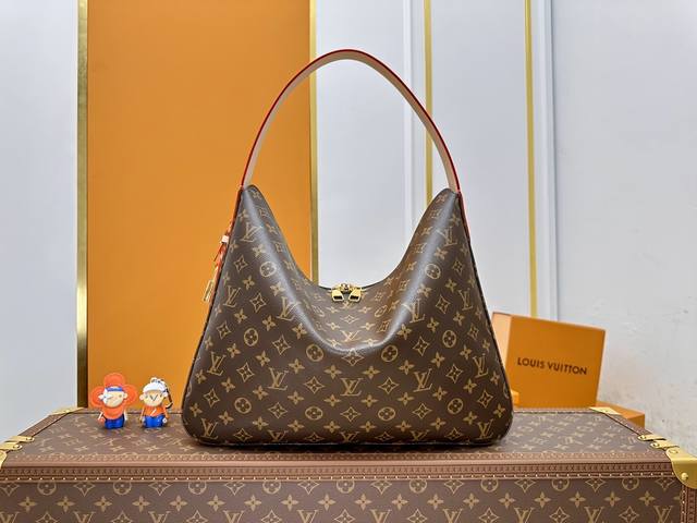 全钢五金 变码芯片 特级配全套包装 M12098老花 Slouchy 中号手袋 本款 Slouchy 中号手袋以Monogram 帆布构筑别致轮廓，借崭新挂锁和