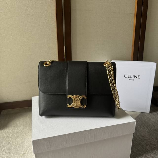 Celin_E ｜Victoire中号柔软牛皮革手袋 Celine终于出了一款可单肩可斜挎的包包 Celine Su24最新款式-Victoire Victor