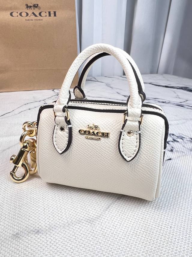 C家Cu279Mini迷你版女士新款波士顿枕头包 可手提挂饰全新颗粒纹拼老花 C家的经典迷你版、小巧精致可爱、挂饰钥匙扣零钱包挂在随身的包包上装下你的#可爱真的