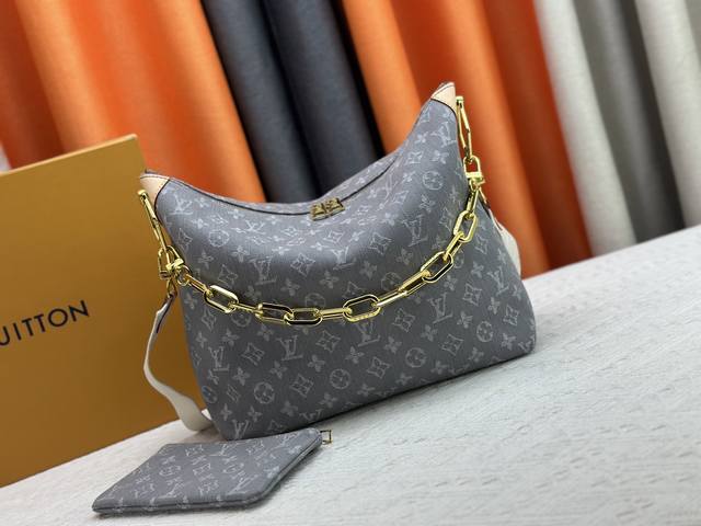 升级原版 M13390 M12072 M12068 M12071 本款Coussin Hobo Mm手袋庆祝品牌标志性Monogram Denim图案的回归 最