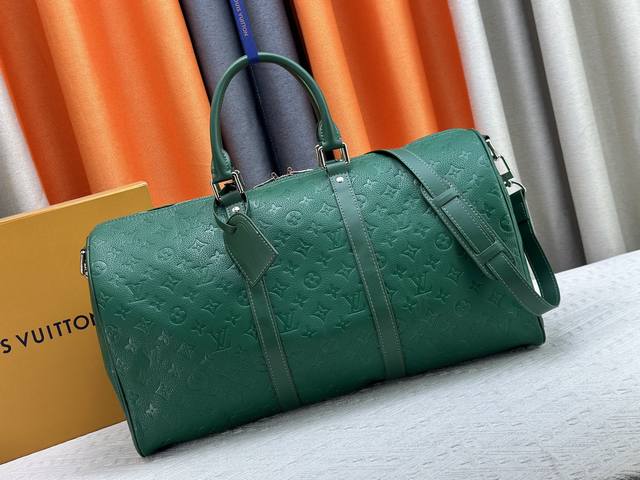 M13008 M12799 M12800 M41416本款 Keell Bandouli Re 50 旅行袋为 Monogram Shadow 皮革铺陈全幅 M