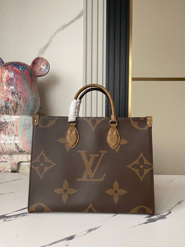 顶级原单 独实家拍 M45321 全钢复刻Onthego 中号手袋Onthego 中号手袋将经典 Monogram 帆布与 Monogram Reverse 帆