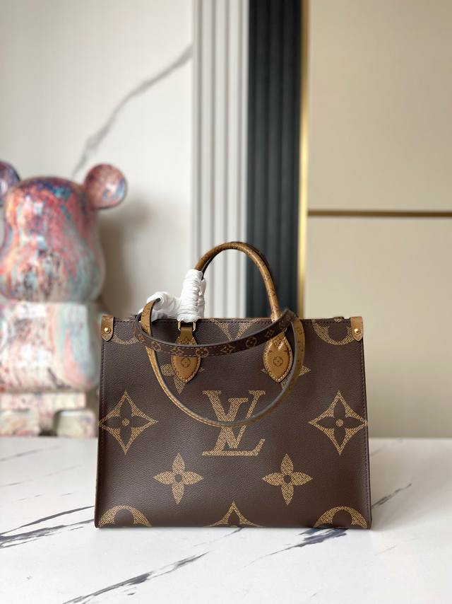 顶级原单 独实家拍 M45039全钢复刻Onthego 中号手袋Onthego 中号手袋将经典 Monogram 帆布与 Monogram Reverse 帆布