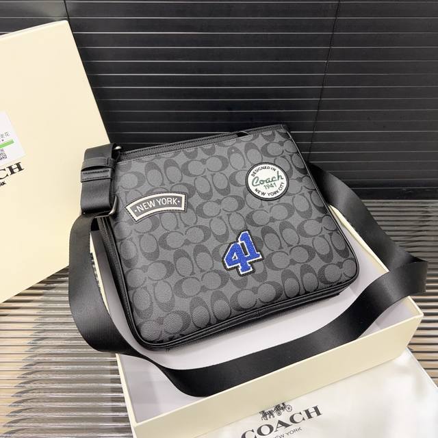 Coach 蔻驰 file29 图章单肩包 斜挎包 经典百搭 实物拍摄 原厂原版面料 配送礼盒 防尘袋 27 X 30 Cm