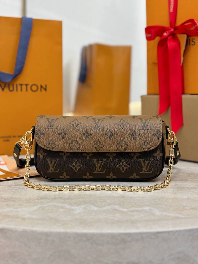 顶级原单 Wallet On Chain Ivy 手袋 M26587黄花 本款 Wallet On Chain Ivy 手袋取材 Monogram Revers