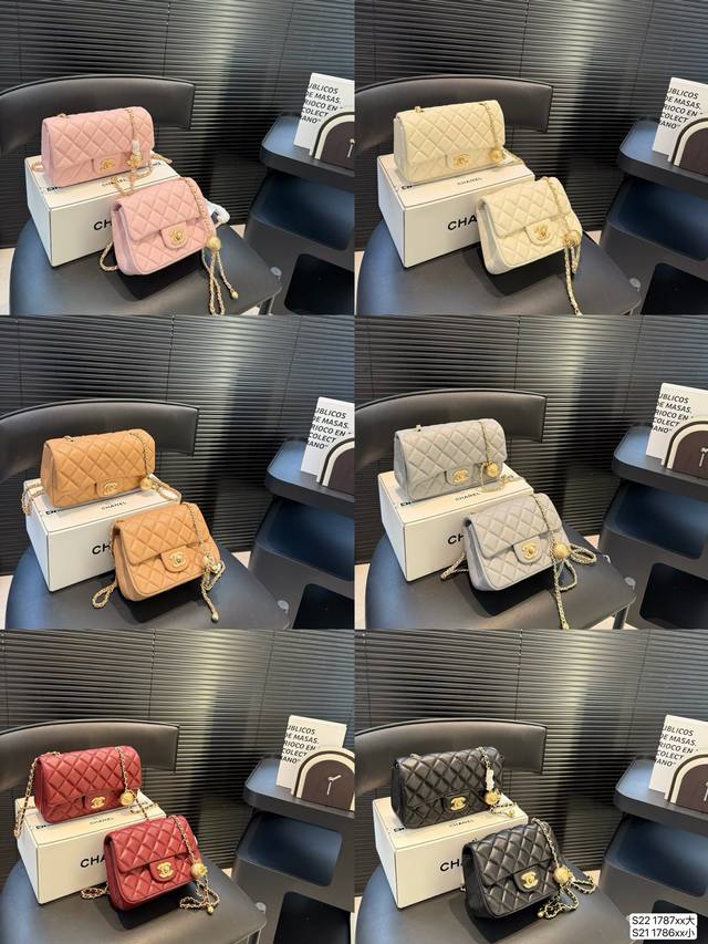 大号 小号P190 配飞机盒折叠盒子 香奈儿金球方胖子 女人总是被这种小细节拿捏一 可以斜挎单肩流浪背 精致可爱 又有点Leboy的休闲随性 链条任意调 巨百搭