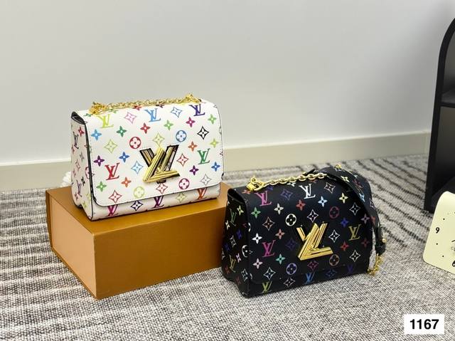 折叠盒 原版五金带Logo Lvtwist新款包包 复古优雅 永远的经典 正式休闲皆可 日常通勤无压力 尺寸：23 16