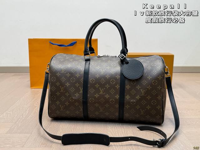 Lvkeepall 新款旅行袋大容量 度假旅行必备 时尚达人必备单品之一 实物绝对惊艳到你 尺寸45 26