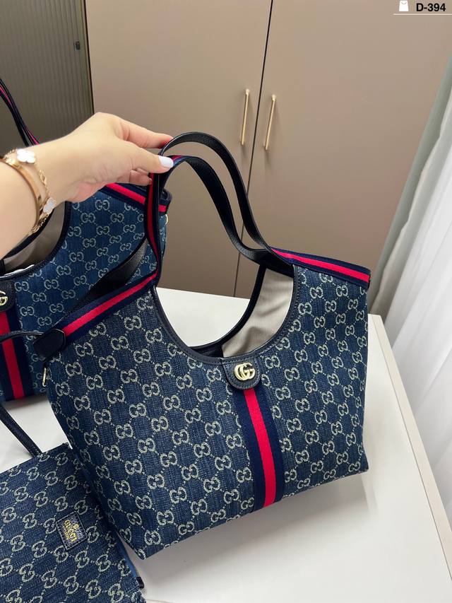 小 Gucci酷奇托特包 百搭经典 闭眼入 复古高级 还配一条长肩带 可斜挎 D-394尺寸28×19 34×21