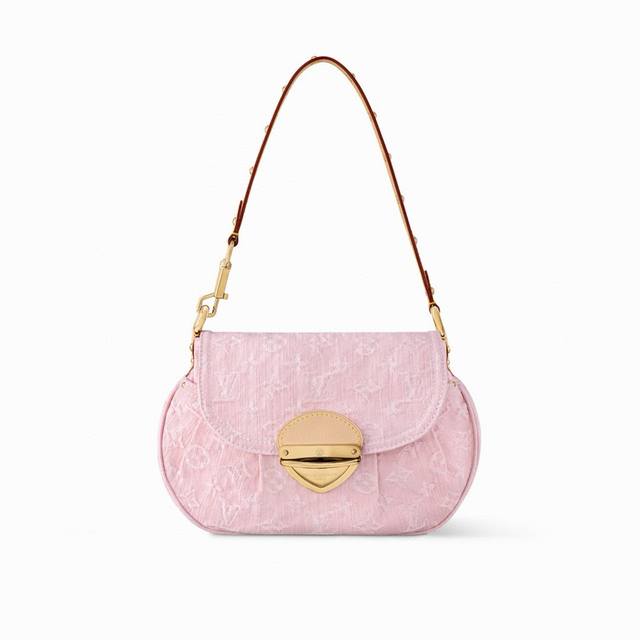 动态163 M46829蓝色 M13347 粉色。顶级原单 Sunset 手袋聚焦 Monogram Denim 帆布。该材质依托多重工艺制成，以全球有机纺织品