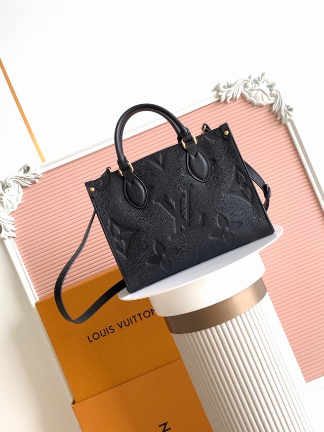 款号45653 头层牛皮 顶级原单加强版 163C01变码芯片 M45659黑印 M45779杏印 M45653黑色 本款 Onthego Tote 包将 Mo