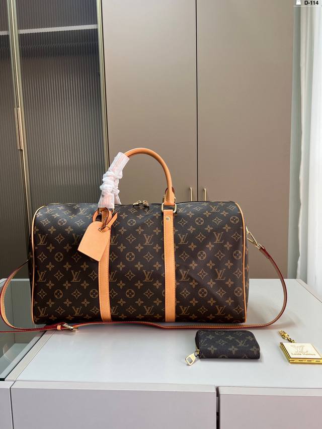 配卡包镜子 Lv旅行包 一只帅气能装的旅行袋 经典设计大气可观男女通用款 容量超大 D-114尺寸47×27