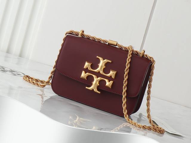 原单质量 全皮系列，新品注意细节 Tory Burch Eleanor Samll Convertible Shouldet Bag新款豆腐包，经典Box包型，