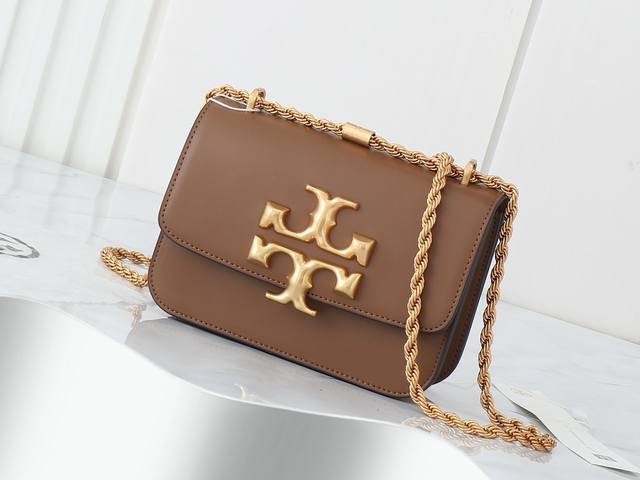 原单质量 全皮系列，新品注意细节 Tory Burch Eleanor Samll Convertible Shouldet Bag新款豆腐包，经典Box包型，