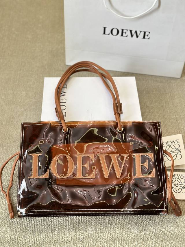 网红款 超美腻果冻包” Loewe罗意威新款果冻tote包 手提包 单肩包 手袋-工作、购物或周末出游，拎起手袋即刻出发 配内胆小包 超好看单品 上身特洋气 尺