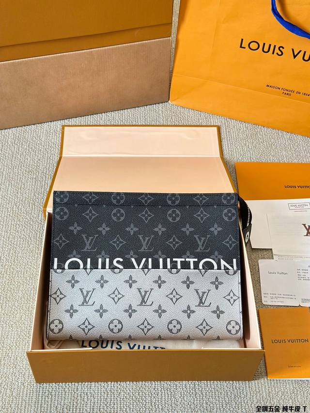 顶级原单 全钢五金 Lv路易威登经典 老花男士pochetteapollo手袋手拿包 Louisvuitton 路易威登棋盘格手袋 Pochette Voyag