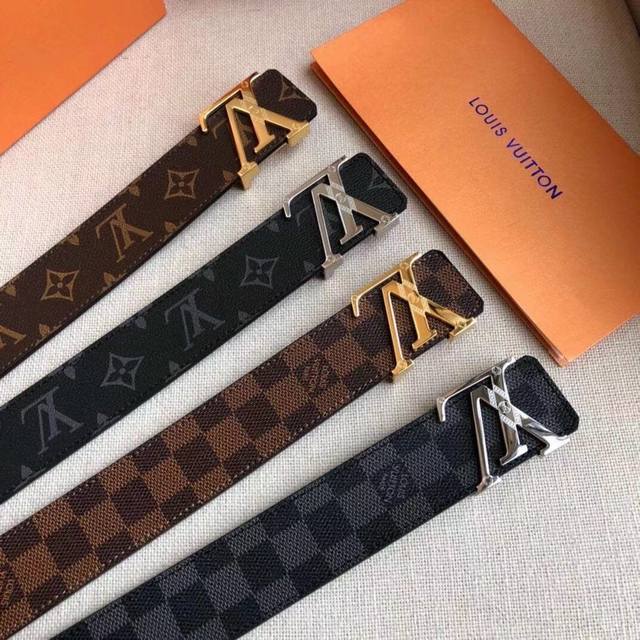 路易威登louis Vuitton 法国 专柜品质 官网同步 宽度3.8Cm 精美钢扣头 原版意大利双面进口小牛皮原版花纹 手感极佳 上身郊果棒 商务休闲两用 路易威登louis Vuitton 法国 专柜品质 官网同步 宽度3.8Cm 精美钢扣头 原版意大利双面进口小牛皮原版花纹 手感极佳 上身郊果棒 商务休闲两用