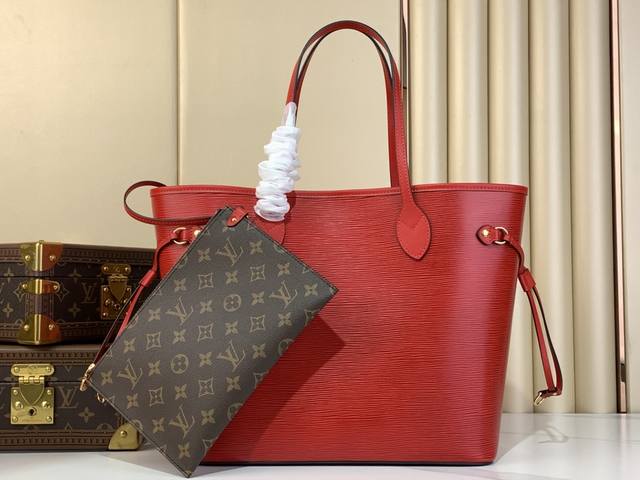 顶级原单复刻独家实拍 Neverfull 中号手袋 M11930黑色 M12195绿色 M12755红色 M12746棕色 水波纹 2024秋冬新品经典回归，奢 - 点击图像关闭