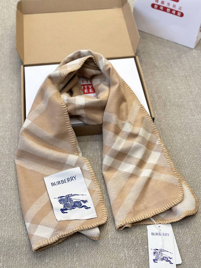 配盒 羊毛围巾 Size：70*180Cm Burberry 新款提花围巾 羊毛手感超级厚实柔软舒服 自带高级气场， 稳稳的“高段位” 乐天包装 - 点击图像关闭