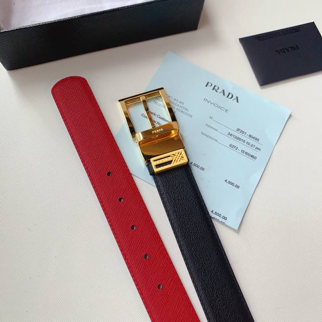 普拉达新款更新,原单精品,清晰皮纹质感柔软,双面进口牛皮,品质保真,双面可用旋转扣 媲美正品无压力 宽度3.5Cm 高清实拍大图 普拉达新款更新,原单精品,清晰皮纹质感柔软,双面进口牛皮,品质保真,双面可用旋转扣 媲美正品无压力 宽度3.5Cm 高清实拍大图