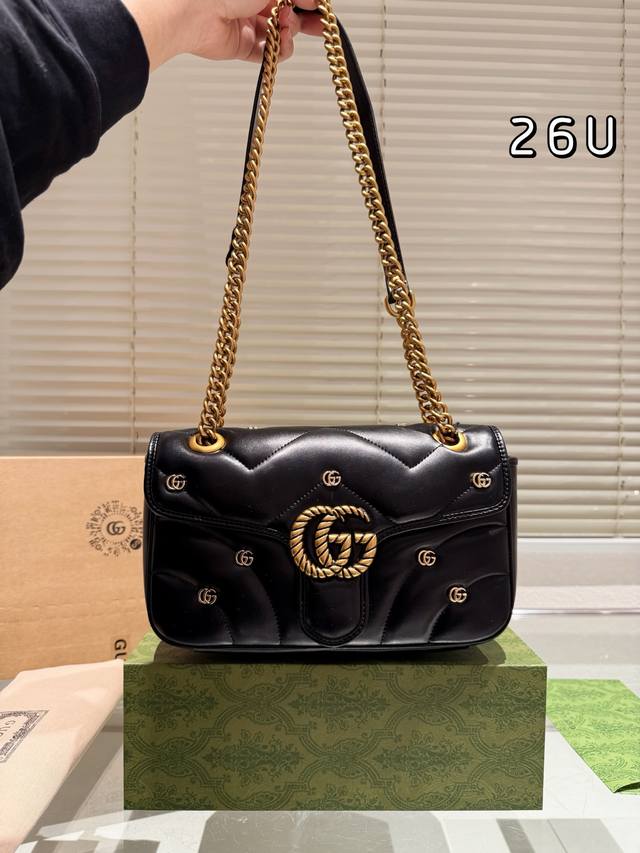 牛皮 飞机盒折叠礼盒 Size:26*14M Gucci Marmont 6 经典款啦 质量很好 性价比高 牛皮品质 牛皮 飞机盒折叠礼盒 Size:26*14M Gucci Marmont 6 经典款啦 质量很好 性价比高 牛皮品质